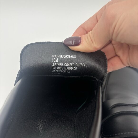 Steve Madden Course Lug Loafer Shoes Slip On Womens Size 10 Goth - Picture 8 of 11